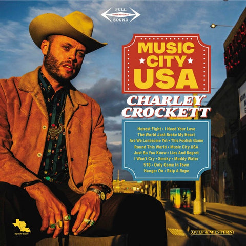 Charley Crockett – Music City USA - Mint- 2 LP Record 2021 Son Of Davy 180 Gram Vinyl - Country / Honky Tonk
