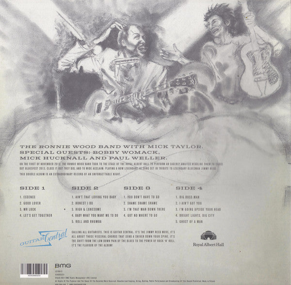 The Ronnie Wood Band – Mr Luck - A Tribute To Jimmy Reed: Live At The Royal Albert Hall - New 2 LP Record 2021 BMG UK Import Blue Smoke-Effect Vinyl - Rock Pop / Bues Rock - Shuga Records