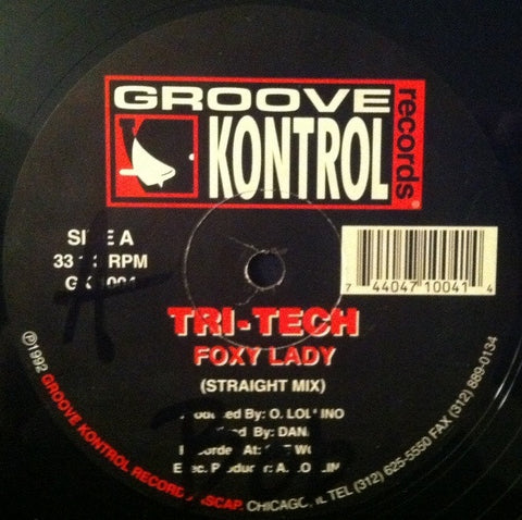 Tri-Tech – Foxy Lady - New 12" Single Record 1992 Groove Kontrol USA Vinyl - Chicago House / Techno