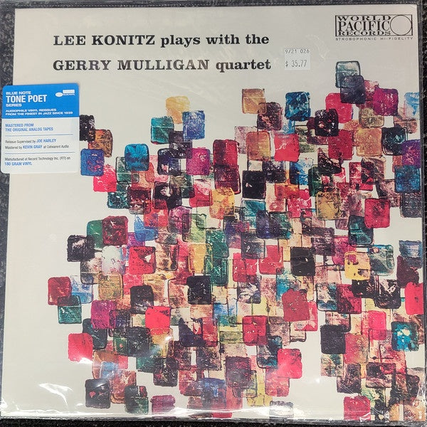 Lee Konitz Plays With The Gerry Mulligan Quartet - Lee Konitz Plays With The Gerry Mulligan Quartet  (1957) - New LP Record 2021 Blue Note Tone Poet 180 gram Vinyl - Jazz / Bop / Cool Jazz - Shuga Records