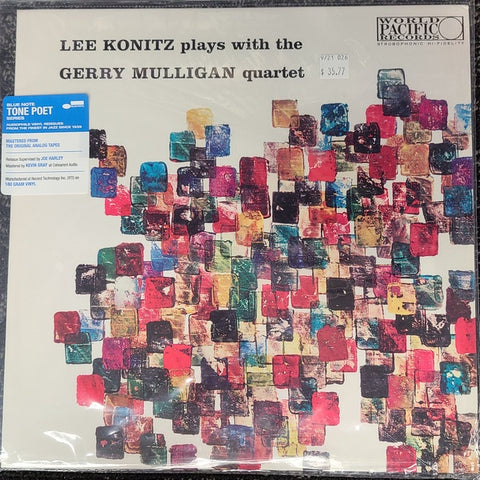 Lee Konitz Plays With The Gerry Mulligan Quartet – Lee Konitz Plays With The Gerry Mulligan Quartet  (1957) - New LP Record 2021 Blue Note Tone Poet 180 gram Vinyl - Jazz / Bop / Cool Jazz