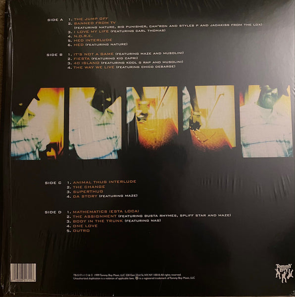 Noreaga - N.O.R.E. (1998) - Mint- 2 LP Record 2021 Tommy Boy USA Clear With Blue Splatter Vinyl & Insert - Hip Hop - Shuga Records