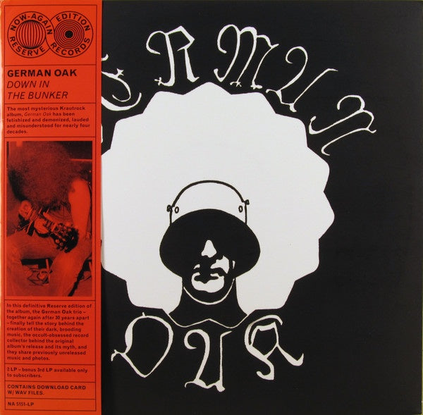 German Oak - Down In The Bunker (1970s) - New 2 LP Record 2017 Now-Again Vinyl, Booklet & Download - Prog Rock / Krautrock / Psychedelic Rock - Shuga Records
