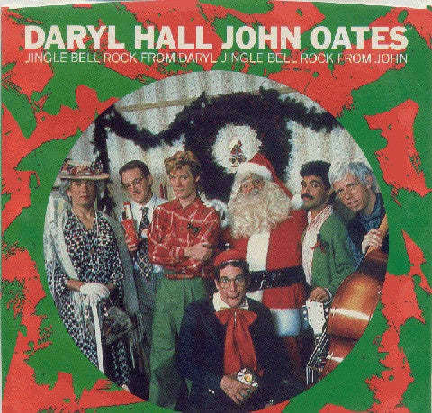 Daryl Hall John Oates – Jingle Bell Rock - VG+ 7" Single Record 1985 RCA USA Promo Green Vinyl - Pop Rock / Holiday