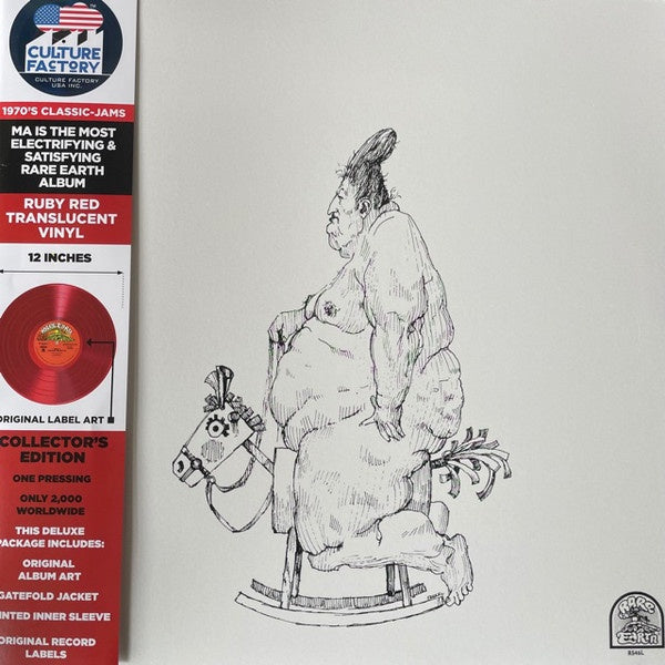 Rare Earth – Ma (1973) - New LP Record 2021 Culture Factory Ruby Red Vinyl - Psychedelic Rock - Shuga Records