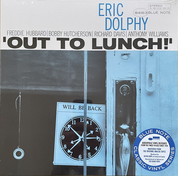 Eric Dolphy – Out To Lunch! (1964) - Mint- LP Record 2021 Germany Import Blue Note 180 gram Vinyl - Free Jazz / Avant-garde Jazz - Shuga Records