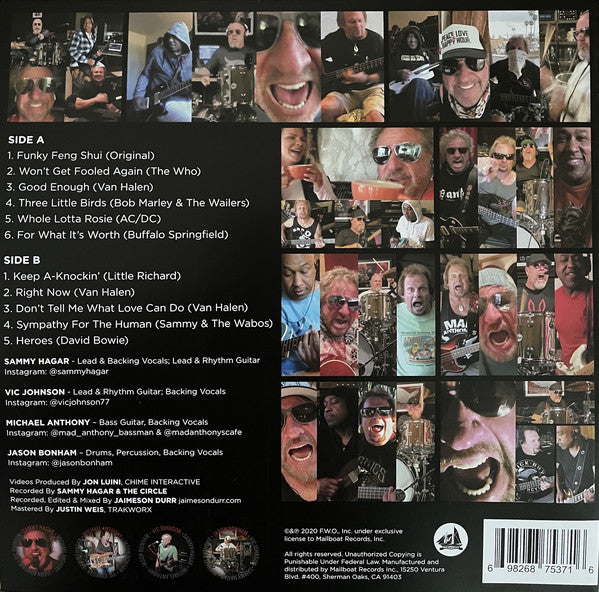 Sammy Hagar & The Circle - Lockdown 2020 - New LP Record 2021 Mailboat Vinyl - Hard Rock - Shuga Records