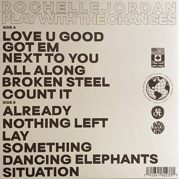 Rochelle Jordan ‎– Play With The Changes - New LP Record 2021 Young Art Cloudy Clear Vinyl - Electronic / UK Garage / Deep House / Experimental - Shuga Records