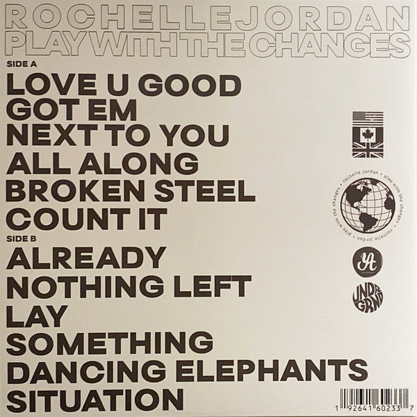Rochelle Jordan ‎– Play With The Changes - New LP Record 2021 Young Art Cloudy Clear Vinyl - Electronic / UK Garage / Deep House / Experimental