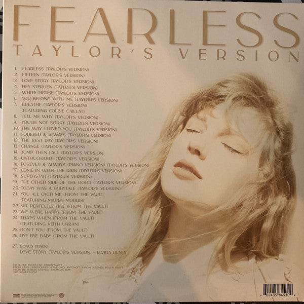 TAYLOR SWIFT - FEARLESS [INTERNATIONAL] NEW CD