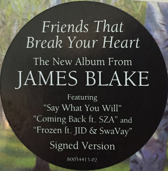 Signed Autographed - James Blake - Friends That Break Your Heart - New CD Album 2021 Republic USA - Electronic / Soul / Pop / R&B - Shuga Records