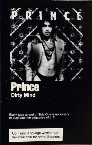 Prince – Dirty Mind - Used Cassette 1980 Warner Bros. Tape - Disco / Soul / Synth-pop