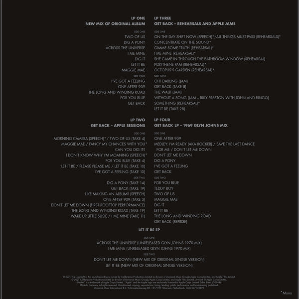 The Beatles – Let It Be (1970) - New 5 LP Record Box Set