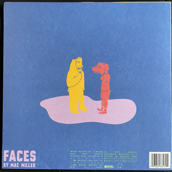Mac Miller ‎– Faces (2014) - New 2 LP Record 2021 Warner Tricolor Vinyl - Hip Hop - Shuga Records