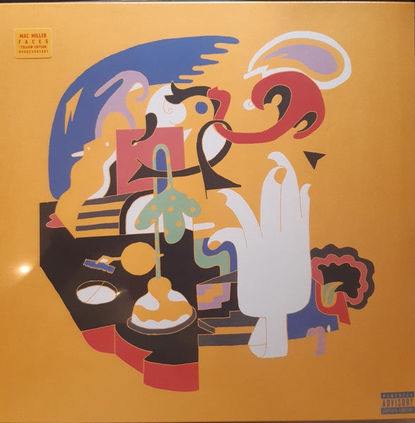 Mac Miller ‎– Faces (2014) - Mint- 3 LP Record 2021 Warner REMember Music Yellow Vinyl - Hip Hop