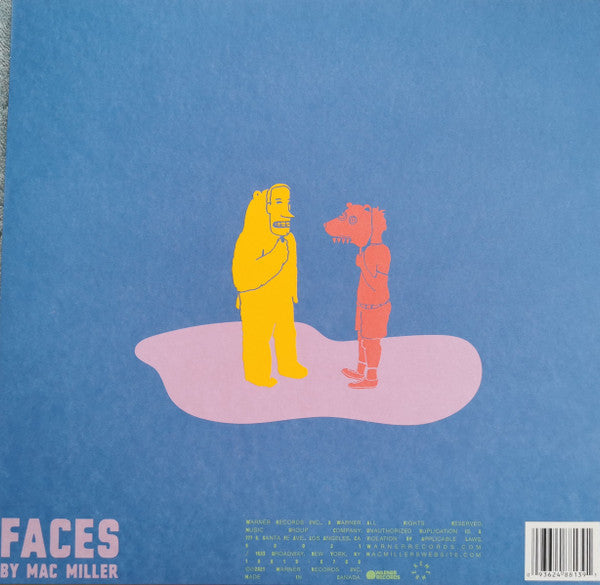 Mac Miller ‎– Faces (2014) - Mint- 3 LP Record 2021 Warner REMember Music Yellow Vinyl - Hip Hop - Shuga Records
