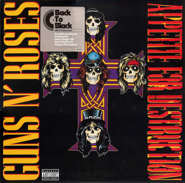 Guns N' Roses - Appetite for Destruction (1987) - New LP Record 2008 Geffen Vinyl - Hard Rock