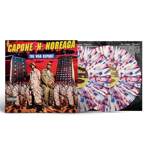 Capone-N-Noreaga – The War Report (1996) - New 2 LP Record 2021 Tommy Boy Warner Red & Blue Splatter Vinyl - Hip Hop