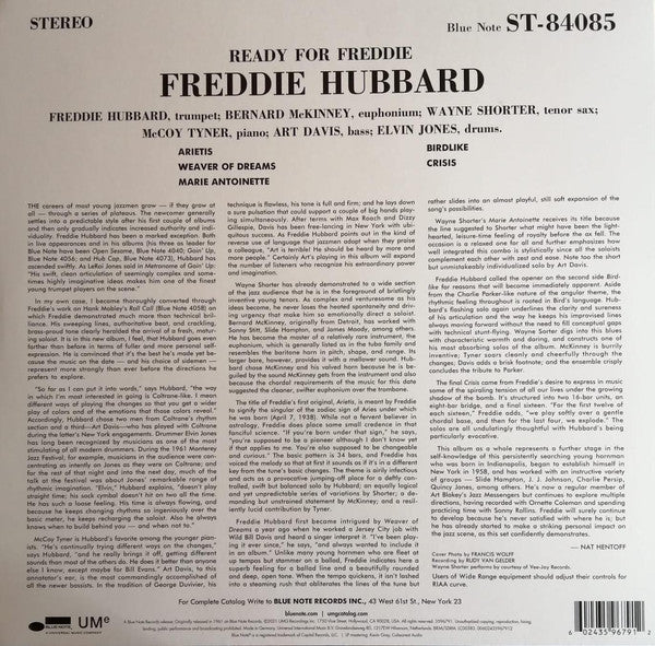 Freddie Hubbard – Ready For Freddie (1962) - New LP Record 2021 Blue Note 180 gram Vinyl - Jazz / Hard Bop - Shuga Records