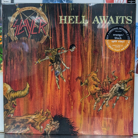Slayer – Hell Awaits (1985) - New LP Record 2021 Metal Blade Orange/Black Split Vinyl & Poster - Thrash / Speed Metal