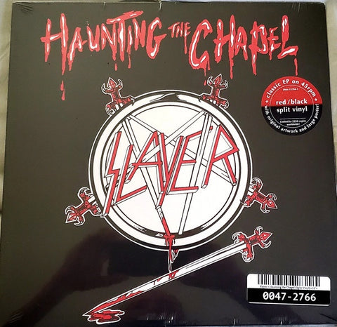 Slayer – Haunting The Chapel  (1984) - New EP Record 2021 Metal Blade Red & Black Split Vinyl - Thrash Metal