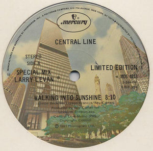 Central Line – Walking Into Sunshine - VG+ 12" USA 1981 - Funk