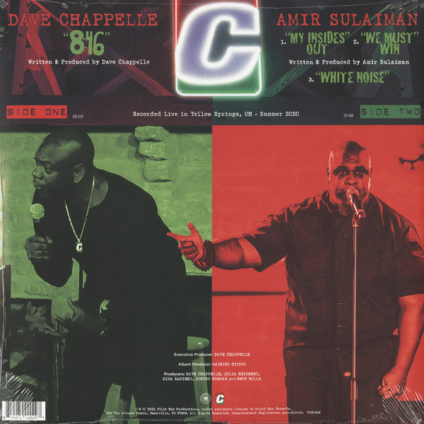 Dave Chappelle – 8:46 - New LP Record 2021 Third Man USA Black Vinyl - Comedy / Spoken Word - Shuga Records