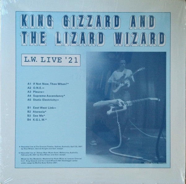 King Gizzard And The Lizard Wizard – L.W. Live '21 - New LP Record 2021 Canada Import We Are Busy Bodies Clear Vinyl with Reverse Groove - Psychedelic Rock - Shuga Records