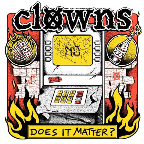 Clowns – Does It Matter? / Sarah - New 7" Single Record 2021 Fat Wreck Chords Black Vinyl - Punk