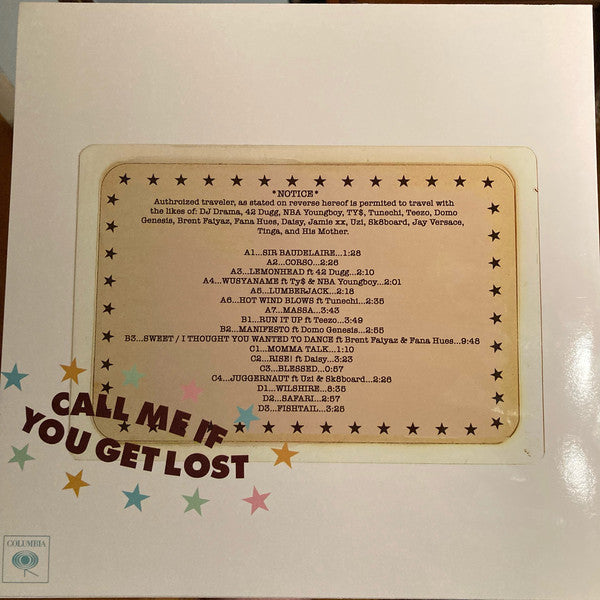 Tyler, The Creator ‎– Call Me If You Get Lost - New 2 LP Record 2021 B–  Shuga Records