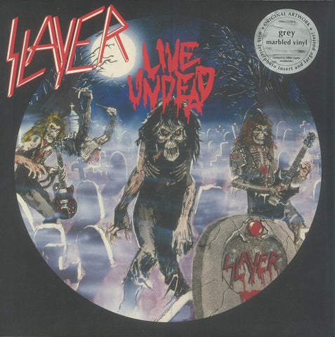Slayer – Live Undead (1985) - New LP Record 2021 Metal Blade Grey Marbled 180 gram Vinyl - Thrash / Speed Metal
