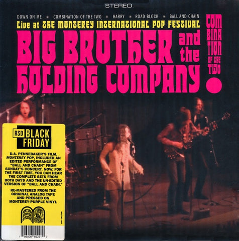 Big Brother & The Holding Company – Combination Of The Two (Live At The Monterey International Pop Festival) - New LP Record Store Day Black Friday 2021 Monterey-Purple Vinyl - Psychedelic Rock / Blues Rock