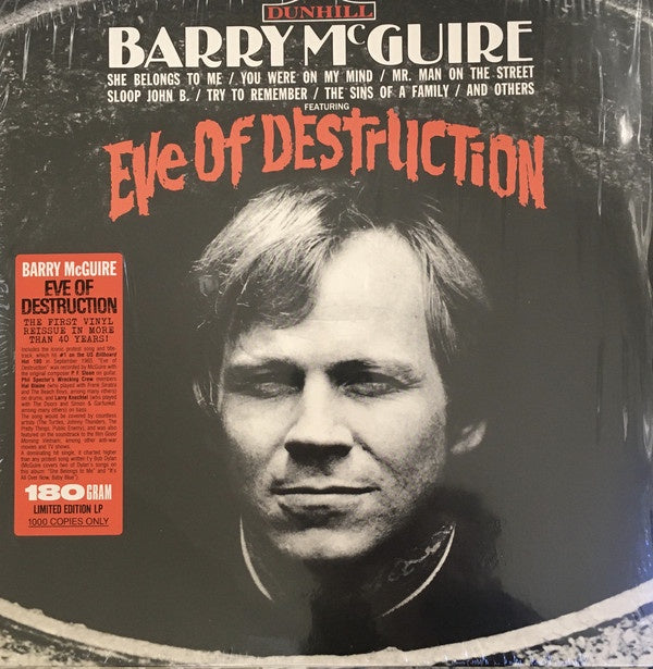 Barry McGuire – Eve Of Destruction (1965) - New LP Record Store Day Black Friday 2021 Dunhill Geffen 180 gram Vinyl - Rock / Folk Rock