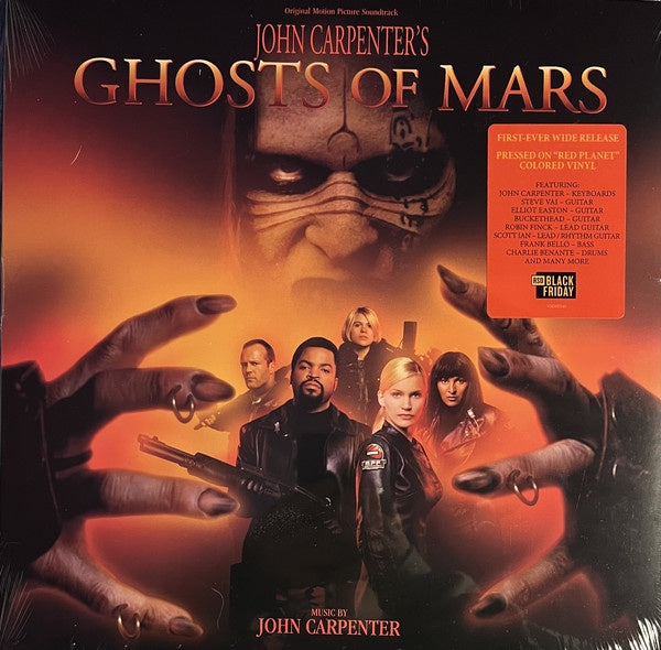 John Carpenter – Ghosts Of Mars (Original Motion Picture 2001) - New LP Record Store Day Black Friday 2021 Varèse Sarabande Red Planet Red Translucent With Black Smoke Vinyl - Soundtrack - Shuga Records