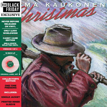 Jorma Kaukonen – Christmas… Candy Cane Edition - New LP Record Store Day Black Friday 2021 Culture Factory Vinyl - Folk