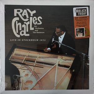 Ray Charles, His Orchestra and The Raelettes – Live in Stockholm 1972 - New LP Record Store Day 2021 Tangerine RSD Gold Vinyl - Soul / Jazz / Rhythm & Blues