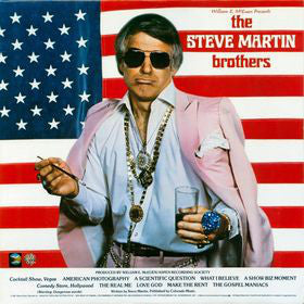 William E. McEuen Presents Steve Martin – The Steve Martin Brothers - VG+ LP Record 1981 Warner USA Vinyl & Insert - Comedy