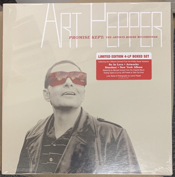 Art Pepper – Promise Kept: The Complete Artists House Recordings - New 4 LP Box Set Record Store Day Black Friday 2021 Omnivore Recordings Vinyl - Jazz