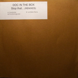 Doc In The Box – Stop That... (Remixes) - New 12" Single Record 1999 Fuel Germany Vinyl - Techno