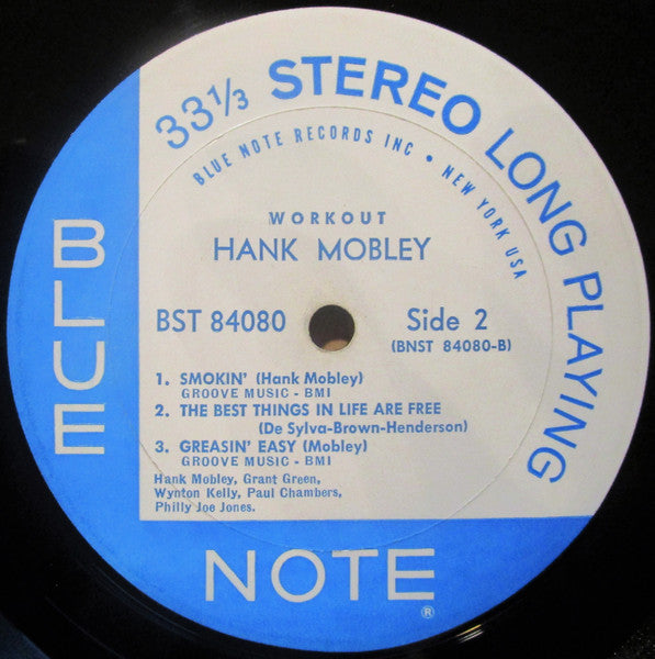Hank Mobley – Workout - VG+ LP Record 1962 Blue Note Stereo USA NYC RVG P Vinyl - Jazz / Hard Bop - Shuga Records