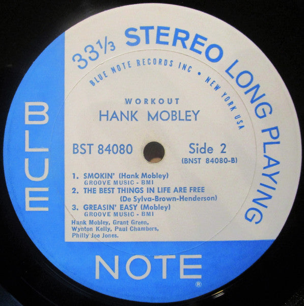 Hank Mobley – Workout - VG+ LP Record 1962 Blue Note Stereo USA NYC RVG P Vinyl - Jazz / Hard Bop