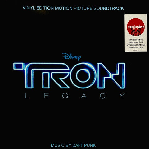 Daft Punk – TRON: Legacy (Original Motion Picture)(2010) - New 2 LP Record 2021 Walt Disney Target Exclusive Blue Transparent & Clear Vinyl - Soundtrack