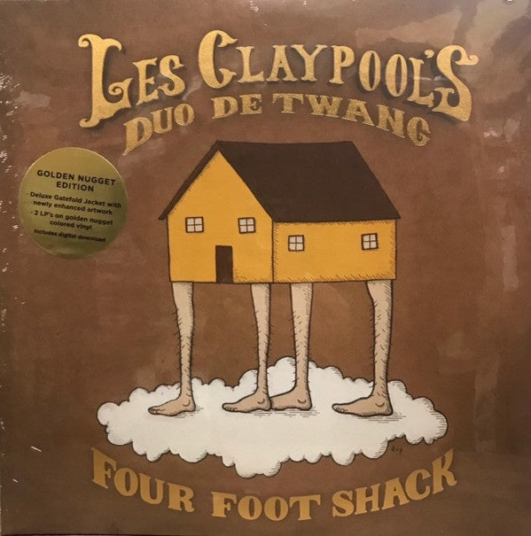 Les Claypool's Duo De Twang – Four Foot Shack - New 2 LP Record 2021 ATO Golden Nugget Vinyl & Download - Rock / Bluegrass