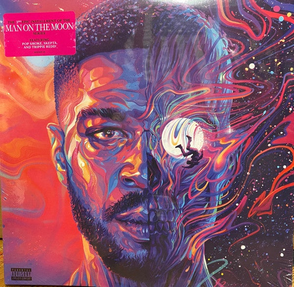 Kid Cudi - Man On The Moon III: The Chosen - Mint- 2 LP Record 2021 Republic Target Exclusive Sea Blue Vinyl & Insert - Hip Hop / Pop Rap - Shuga Records