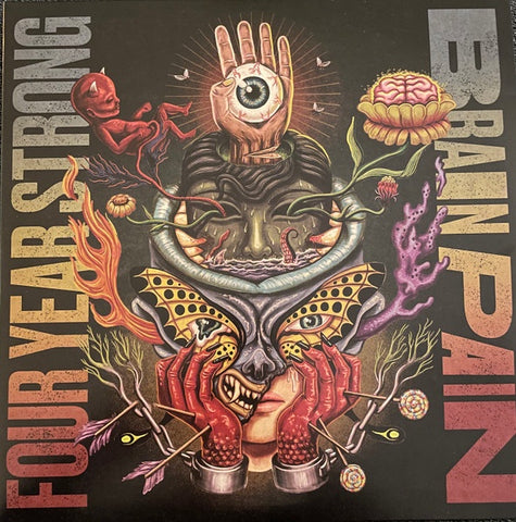 Four Year Strong – Brain Pain - New 2 LP Record 2021 Pure Noise Glow in the Dark Milky Clear w/ Heavy Black and Red(ish) Splatter Vinyl & Download - Pop Punk / Melodic Hardcore
