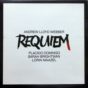 Andrew Lloyd Webber, Placido Domingo, Sarah Brightman, Lorin Maazel ‎– Requiem - VG+ LP Record 1985 USA Original Vinyl - Classical