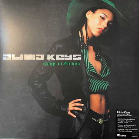 Alicia Keys ‎– Songs In A Minor (2001) - New 2 LP Record 2021 Vinyl Me, Please. MBK Green Galaxy Vinyl & Numbered - R&B / Soul / Pop