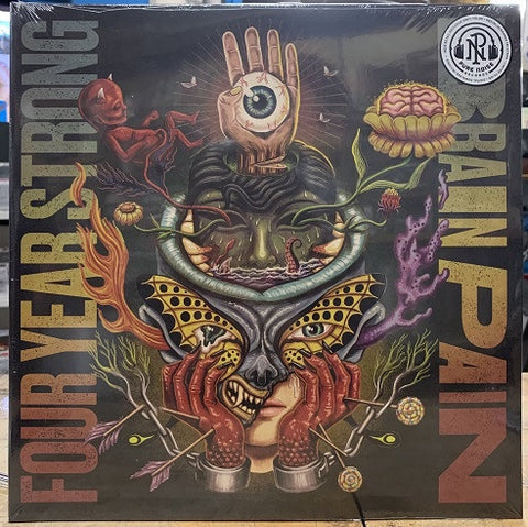 Four Year Strong – Brain Pain - New 2 LP Record 2021 Pure Noise Red/Blue/Yellow Tri-Stripe Vinyl & Download - Pop Punk / Melodic Hardcore