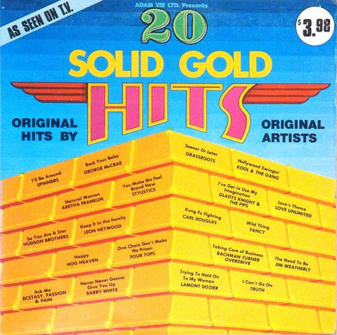 Various – 20 Solid Gold Hits - VG+ LP Record 1975 Adam VIII Ltd. USA Vinyl - Soul / Funk / Disco