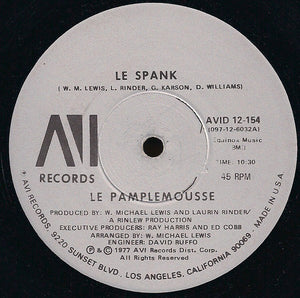 Le Pamplemousse ‎– Le Spank / Monkey See, Monkey Do - VG+ 12" Single Record USA 1977 - Disco